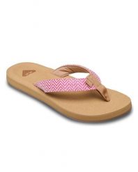 Sandały dla Kobiety PORTO RAFFIA Czerwony. Czerwone sandały damskie Roxy, bez wzorów, z dżerseju, bez obcasa, bez zapięcia. Za 129.99 zł.
