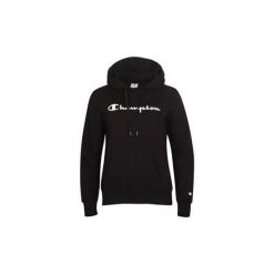 Bluza sportowa damska Champion 115687KK001. Czarne bluzy damskie Champion, na zimę, s, bez wzorów, sportowe, bez ramiączek, z kapturem. Za 168.05 zł.