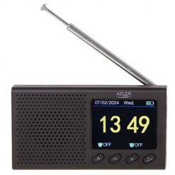 Radio Przenośne - LCD - FM - Bluetooth - Zegar Adler. Radia Adler. Za 115.99 zł.