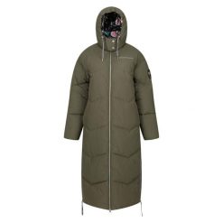 Kurtka Puchowa Damska Longline Christian Lacroix Milhaud. Zielone kurtki sportowe damskie Regatta, xl, z aplikacjami, z materiału, bez ramiączek, z kapturem, trekkingowe. Za 1,077.99 zł.
