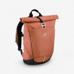 Plecak turystyczny Quechua NH500 Escape Rolltop 16+4 litry. Brązowe plecaki męskie QUECHUA, bez wzorów, sportowe. Za 129.99 zł.
