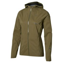 Damska wodoodporna kurtka z kapturem Mizuno 20K. Szare kurtki sportowe damskie Mizuno, s, bez wzorów, z nylonu, bez ramiączek, z kapturem, do biegania. Za 691.45 zł.