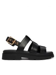 Clarks Sandały Orinoco3 Strap 26186490 Czarny. Czarne sandały damskie Clarks, bez wzorów, ze skóry, bez obcasa, na płaskiej podeszwie, bez zapięcia. Za 389.99 zł.