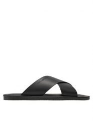 KARL LAGERFELD Klapki KL70214 Czarny. Czarne klapki męskie KARL LAGERFELD, bez wzorów, ze skóry, bez zapięcia. Za 379.99 zł.