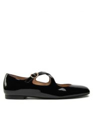 Stuart Weitzman Baleriny Clem Flat SK070 Czarny. Czarne balerinki damskie Stuart Weitzman, bez wzorów, z lakierowanej skóry, bez obcasa, bez zapięcia. Za 1,169.00 zł.
