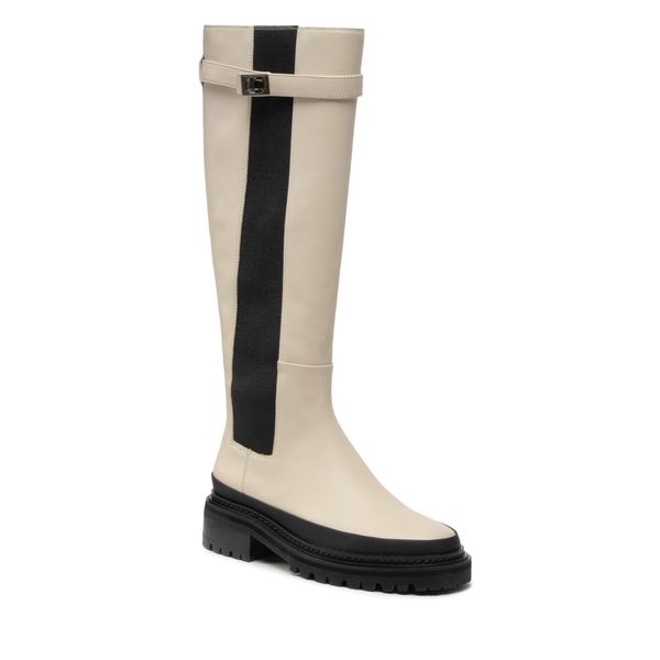 Kozaki Rage Age. Brązowe kozaki damskie Rage Age, bez wzorów, bez obcasa, na płaskiej podeszwie, bez zapięcia. Za 849.99 zł.