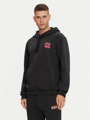 Hugo Bluza Dimonihood 50520159 Czarny Regular Fit. Czarne bluzy męskie Hugo, l, bez wzorów, z bawełny, bez ramiączek, bez kaptura. Za 249.99 zł.