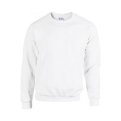 Bluza z okrągłym dekoltem Gildan Heavy Blend. Białe bluzy damskie GILDAN, s, bez wzorów, z bawełny, klasyczne, bez ramiączek, bez kaptura. Za 65.60 zł.