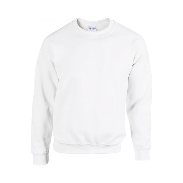 Bluza z okrągłym dekoltem Gildan Heavy Blend. Białe bluzy damskie GILDAN, xl, bez wzorów, z bawełny, klasyczne, bez ramiączek, bez kaptura. Za 73.30 zł.
