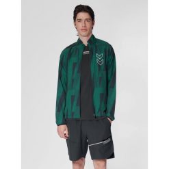 Kurtka z dresu Hummel Court Aop. Zielone kurtki sportowe męskie Hummel, bez wzorów, z dresówki, bez kaptura. W wyprzedaży za 216.50 zł.