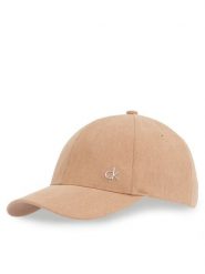 Calvin Klein Czapka z daszkiem Corduroy Cotton Cap K60K612894 Brązowy. Brązowe czapki damskie Calvin Klein, bez wzorów, z materiału. Za 99.99 zł.