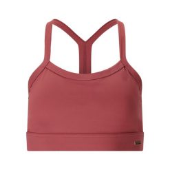 Biustonosz dla kobiet Athlecia Bloom V2. Czerwone bielizna sportowa damska Athlecia, bez wzorów, bez zapięcia, na fitness i siłownię. Za 156.50 zł.