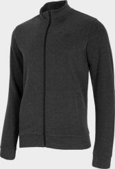 4f Bluza męska H4Z22-BLM351 Ciemny Szary melanż r.S. Szare bluzy męskie 4F, m, bez wzorów, bez ramiączek, bez kaptura. Za 123.93 zł.
