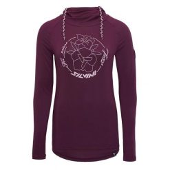 Damski jersey z długim rękawem Silvini Merate. Czerwone bielizna sportowa damska Silvini, xl, bez wzorów, z jersey. Za 543.00 zł.