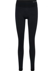 Damskie legginsy bezszwowe Hummel MT Shine. Czarne legginsy damskie Hummel, bez wzorów, z materiału. Za 252.50 zł.