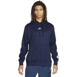 Bluza z kapturem Nike Sportswear, Mężczyźni. Niebieskie bluzy męskie Nike, m, bez wzorów, z poliesteru, z kapturem, na fitness i siłownię. Za 390.00 zł.