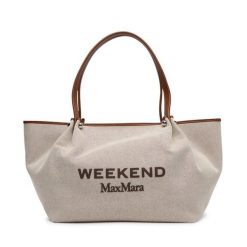 Torebka Weekend Max Mara. Brązowe shopperki damskie Weekend Max Mara, bez wzorów, bez dodatków. Za 1,479.00 zł.