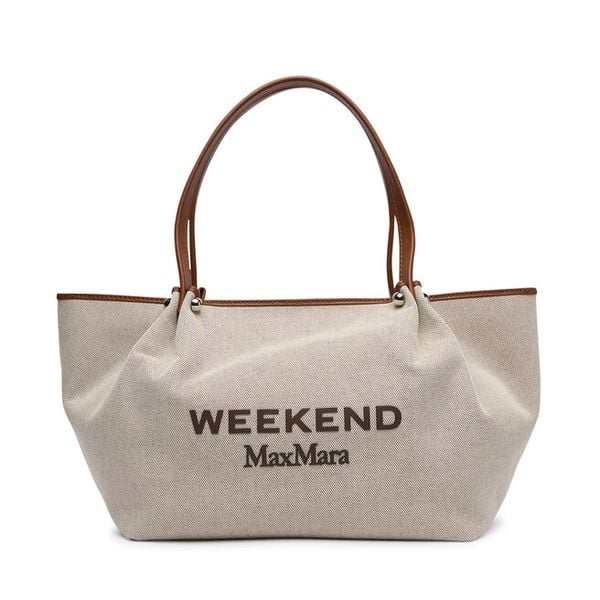 Torebka Weekend Max Mara. Brązowe shopperki damskie Weekend Max Mara, bez wzorów, bez dodatków. Za 1,479.00 zł.