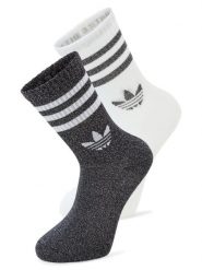 Adidas Originals Skarpety w opakowaniu po 2 sztuki Kobiety czarny|biały|srebrny jednolity, S. Białe skarpetki damskie adidas Originals, bez wzorów. Za 79.95 zł.