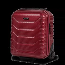 Walizka kabinowa mini Wings CRAKE 16" WINE RED. Czerwone walizki damskie Wings, bez wzorów, z materiału, duże. Za 169.90 zł.