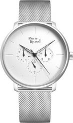 Zegarek Pierre Ricaud Zegarek męski Pierre Ricaud P97169.5113QF srebrny. Szare zegarki męskie Pierre Ricaud, bez wzorów, srebrne. Za 389.00 zł.