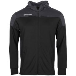 Bluza dresowa z kapturem i zamkiem błyskawicznym Stanno Pride. Czarne bluzy damskie STANNO, s, bez wzorów, z dresówki, eleganckie, bez ramiączek, z kapturem. Za 253.50 zł.