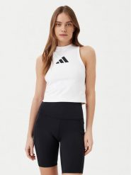 Adidas Top Z.N.E. JX4316 Biały Slim Fit. Białe topy damskie Adidas, l, bez wzorów, z syntetyku, bez kołnierzyka, bez ramiączek. Za 159.99 zł.