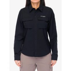 Koszula trekkingowa damska Columbia Silver Ridge Elite Long Sleeve Woven. Czarne koszule damskie Columbia, bez wzorów, sportowe, bez kołnierzyka, bez ramiączek. Za 414.69 zł.