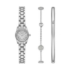 Zestaw zegarek i bransoletka Michael Kors. Szare zegarki damskie Michael Kors, srebrne. Za 1,689.00 zł.