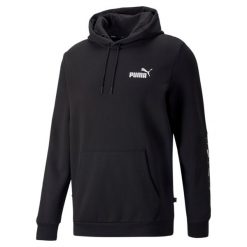 Bluza sportowa męska Puma ESS+ TAPE. Czarne bluzy sportowe męskie Puma, m, bez wzorów, z dresówki, bez kaptura. Za 187.06 zł.