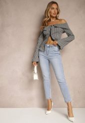 Jasnoniebieskie Jeansy z Bawełny Typu Skinny Selinda. Niebieskie jeansy damskie Renee, z aplikacjami, z bawełny, eleganckie. Za 99.99 zł.