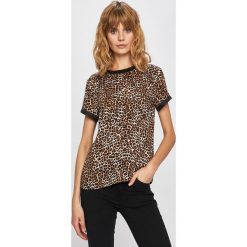 Answear - Top. Topy damskie ANSWEAR, l, bez wzorów, z materiału, bez kołnierzyka, bez ramiączek. W wyprzedaży za 49.90 zł.