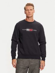 Tommy Hilfiger Bluza MW0MW35541 Granatowy Regular Fit. Niebieskie bluzy męskie Tommy Hilfiger, m, bez wzorów, z bawełny, bez ramiączek, bez kaptura. Za 309.99 zł.