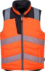 Kurtka męska Portwest PW374 - Ocieplacz ostrzegawczy dwustronny PW3 - pomarańczowy-czarny 2XL. Brązowe kurtki męskie Portwest, m, bez wzorów, bez kaptura. Za 332.26 zł.