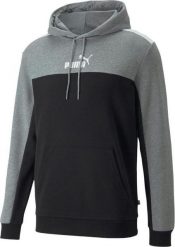 Puma Bluza męska Puma ESS+ Block Hoodie TR szaro-czarna 847428 01 S. Czarne bluzy męskie Puma, m, bez wzorów, bez kaptura. Za 183.87 zł.