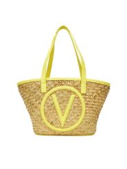 Valentino Torebka Samuela VBG90O02 Beżowy. Brązowe shopperki damskie Valentino, bez wzorów, z tworzywa sztucznego, bez dodatków. Za 279.99 zł.
