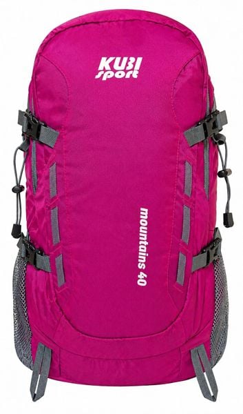 Plecak turystyczny Mountains 40 L. Czerwone plecaki męskie KUBISPORT, bez wzorów, z materiału, eleganckie. Za 113.00 zł.