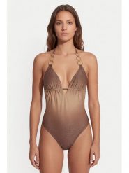 Guess Strój kąpielowy E6GJ13 KF600 Brązowy. Brązowe stroje kąpielowe damskie Guess, xs, z aplikacjami, z syntetyku. Za 529.99 zł.