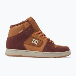 Buty męskie DC Manteca 4 Hi Wr. Brązowe buty zimowe męskie DC Shoes, bez wzorów, bez obcasa, bez zapięcia. Za 339.99 zł.