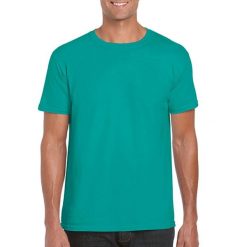 Koszulka Softstyle Dla Dorosłych Unisex. Zielone bluzki damskie GILDAN, s, bez wzorów, sportowe, bez kołnierzyka, bez ramiączek. Za 28.99 zł.