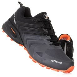 Buty męskie trekkingowe DK THANOS. Brązowe buty zimowe męskie DK, bez wzorów, z softshellu, bez obcasa, bez zapięcia. Za 169.00 zł.