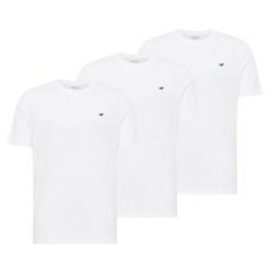 3-Pak T-Shirt Mustang Style Alex Biały 1017989 2045. Białe t-shirty męskie Mustang, uniwersalny, bez wzorów, bez kołnierzyka, bez ramiączek. Za 149.99 zł.