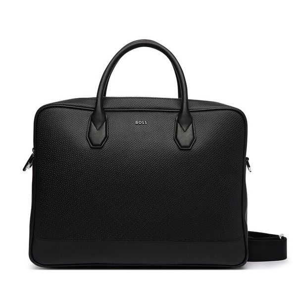 Torba na laptopa BOSS. Czarne torby na laptopa damskie Boss, bez wzorów. Za 1,449.00 zł.