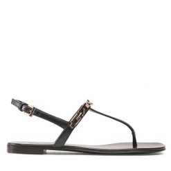 Sandały Giuseppe Zanotti. Czerwone sandały damskie Giuseppe Zanotti, bez wzorów, bez obcasa, na płaskiej podeszwie, bez zapięcia. Za 1,874.99 zł.