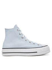 Converse Trampki Chuck Taylor All Star Lift Platform A10644C Błękitny. Niebieskie trampki i tenisówki damskie Converse, bez wzorów, z materiału, bez zapięcia. Za 259.99 zł.