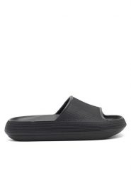 MEXX Klapki MXC007001W Czarny. Czarne klapki damskie Mexx, bez wzorów, z syntetyku, bez obcasa, bez zapięcia. Za 69.99 zł.