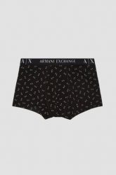 ARMANI EXCHANGE Czarne logowane bokserki, Rozmiar L. Czarne bokserki męskie Armani Exchange, bez wzorów. W wyprzedaży za 109.99 zł.