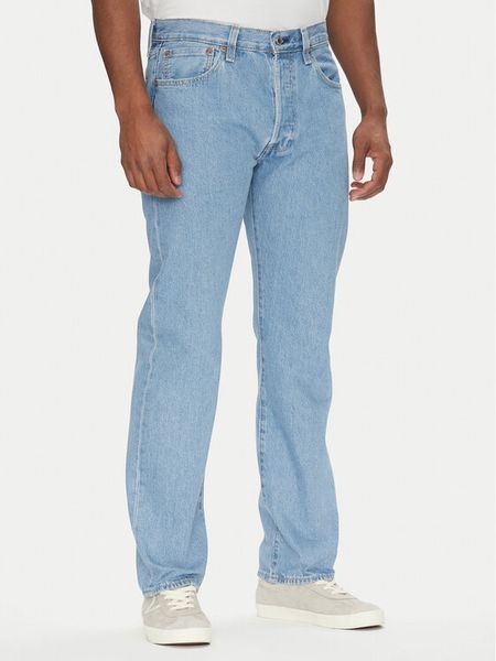 Levi's® Jeansy 501® 00501-3708 Niebieski Straight Fit. Niebieskie jeansy męskie z bawełny. Za 299.99 zł.