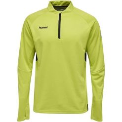 Hummel Tech Move Bluza Lime - Komfort i Styl Sportowy. Zielone bluzy sportowe męskie Hummel, l, bez wzorów, z materiału, bez kaptura, do piłki nożnej. Za 201.99 zł.
