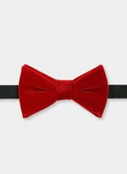 PAKO LORENTE – Mucha PPLM9-MX-166-W. Czerwone krawaty i muchy Pako Lorente, bez wzorów, eleganckie. Za 39.99 zł.